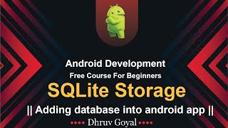 SQLite Storage || Adding database into To-Do app || Android Development Free Course || In Hindi