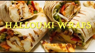 Halloumi Wraps | Delicious Grilled Halloumi Wraps Loaded With Veggies | Healthy On-The-Go Veg Meal |