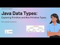 Java data types tutorial : Primitive Vs Non-Primitive data types with examples
