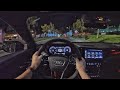 2022 Audi RS e-tron GT POV Night Drive (3D Audio)(ASMR)