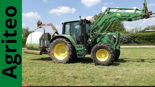 John deere 6125 m | Fasciatura balloni | Fasciatore wolvo