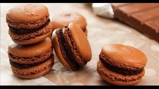 Macarons de chocolate