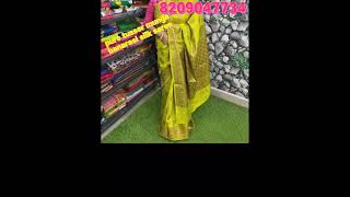 *Premium collection tusser munga banarasi silk saree *with silk mark