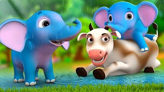 हाथी और गाय की दोस्ती - Elephant and Cow Friendship Story | 3D Hindi Moral Stories for Kids JOJO TV