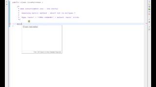 GENERATE JAVA MAIN METHOD IN ECLIPSE