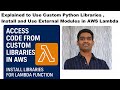 Step-by-Step: Add Custom Python Libraries & Install External Modules to AWS Lambda