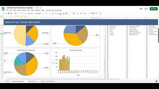 LiveItPlanned Meal Planner Tutorial | Digital Customizable Meal Planner for GoogleSheets