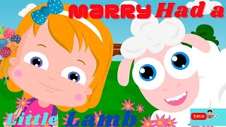 Mary Had A Little Lamb | Nursery Rhymes For Kids with Lyrics | kids song | toddler songs | preschool