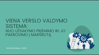 Viena verslo valdymo sistema: nuo užsakymo priėmimo iki jo pakrovimo į maršrutą