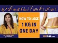 Lose 1Kg In One Day - Easy Diet Plan To Lose Weight Fast - 100% Success - Wazan Kam Karne Ka Tarika