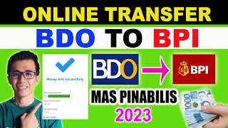 BDO TO BPI ONLINE MONEY TRANSFER | TAGALOG TIPS 2023