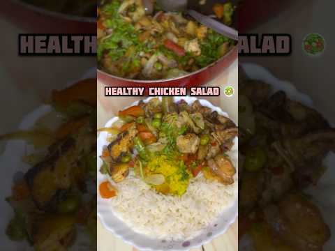 Healthy Chicken Salad Easy & Tasty Healthy Diet #food #chicken #salad #viral #lutfaakhtara