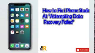 How to Fix iPhone Stuck At Attempting Data Recovery Failed