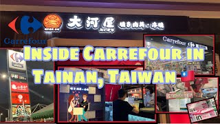 Inside Carrefour in Tainan, Taiwan | Window Shopping | Filipina Taiwanese Couple