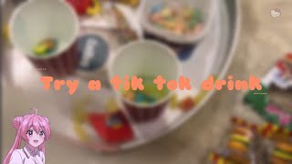 Try a tik tok drink |سوينا مشروب التيك توك 👀🦋 [ vlog4]