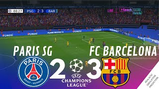 Dix dernières minutes • PSG 2-3 BARCELONE • LIGUE DES CHAMPIONS 23/24 LDC | Simulation de jeu vidéo