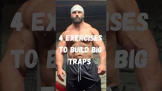 4 EXERCISES TO BUILD BIG TRAPS! #motivation #howto #powerlifting #gym #muscle #fitness #training