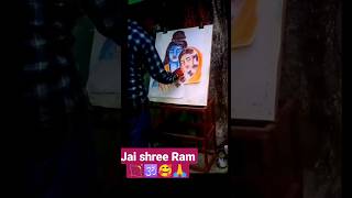 Ram Sita painting on paper🏹/How To draw lord Ram/Ram Navami special drawing #shorts #viral #ram#art