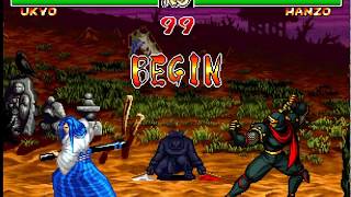 Samurai Shodown II Ukyo (Playthrough, Gameplay, Walkthrough, Historia, Ending)