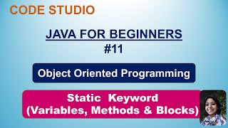 Java Programming For Beginners in Hindi # 11 - Static Keyword | With Practical Example