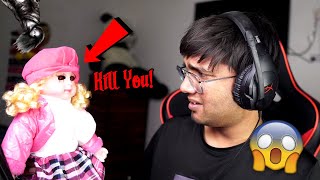 Talking to this CREEPY DOLL at 3 AM GONE WRONG 😱 She Replied...
