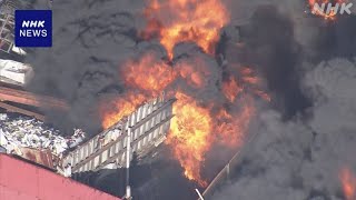 岐阜 各務原 産業廃棄物を扱う会社 敷地で火事 従業員1人搬送