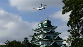 名古屋城の金鯱 空を飛ぶ！ 2021.7.22