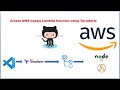 Terraform to create AWS nodejs Lambda function | GitHub actions