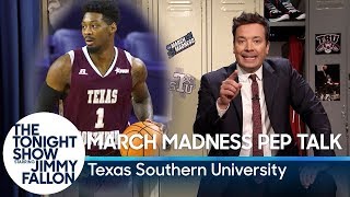 Jimmy Gives a March Madness Pep Talk to Texas Southern University