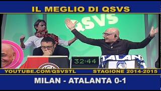 QSVS - I GOL DI MILAN - ATALANTA 0-1  - TELELOMBARDIA