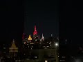 Empire State Building Lit Red Tonight in NYC #nyc #empirestatebuilding #newyorkcity