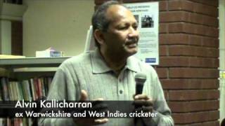 Alvin Kallicharran, featuring on Alex Pascall talks for Black History Month