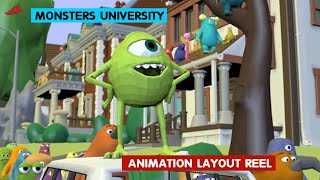 Monsters University | 3D aniamtion Layout Reel | Charlie Ramos | @3DAnimationInternships