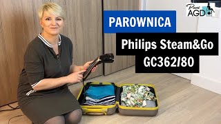 Ręczna parownica do ubrań Philips Steam\u0026Go GC362/80