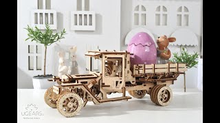 Ugears 3D Mechanical Puzzle Model | Truck UGM-11 - Assembly Video | STEM Learning Puzzle for Kids