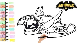 Batwheels Batwing Coloring | Coloring With @boldandcozy #coloring #batwheels #enjoykids