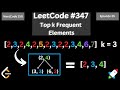 LeetCode #347 (Top k Frequent Elements) using Python | Solving all 150 NeetCode Problems|Episode 35