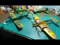 Free Flight Rubber Powered No-cal Model Airplane Flight Trimming