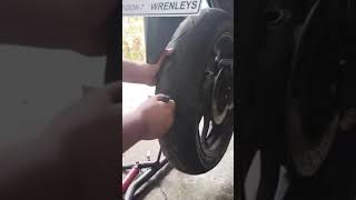 Tubeless Tire Repair (Yamaha R3)