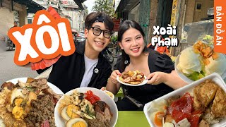 MỘT NGÀY ĂN TOÀN XÔI // Food tour cùng @xoaiphm đi ăn xôi rán, xôi thịt, xôi sườn cay
