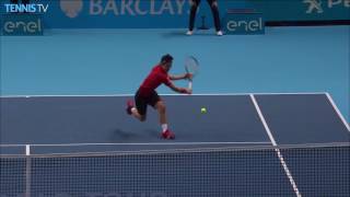 Incredible Andy Murray set-point save v Nishikori at 2016 Barclays ATP World Tour Finals!