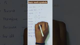 Math Symbols।।mathematics symbols name list#study #maths #youtubeshorts #study#viralshorts