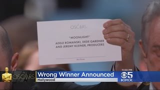 OSCAR GAFFE: Moonlight named Best Picture after major Oscars gaffe