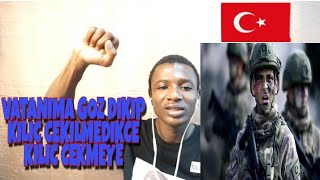 Afro React To 🇹🇷 Army, Vatanıma göz dikip kılıç çekilmedikçe, Kılıç çekmeyen Türk askeriyiz