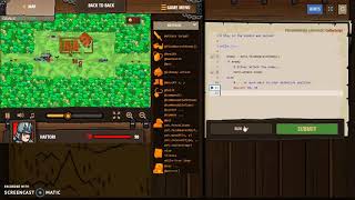 codecombat: backwoods forest - coffeescipt back to back solution