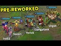 A Trip Down Memory Lane... REWORKED CHAMPIONS MONTAGE (League of Legends)