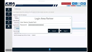 KIRA Login to Area Partners Account
