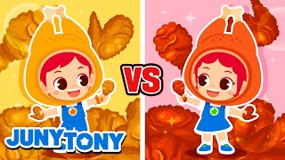 Fried Chicken vs. Seasoned Chicken 🍗 | VS Series | Food Song | Funny Kids Songs