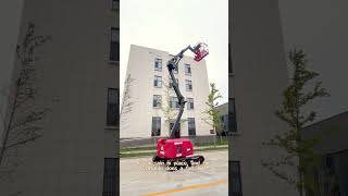 Operating the Electric Crawler Articulating Boom Lift: 14M Working Height Demonstration  #automobile