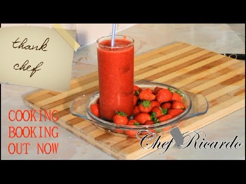 Icy Strawberry Smoothie | Recipes By Chef Ricardo Icy Strawberry Smoothie | Recipes By Chef Ricardo